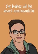 the big bang theory smart Anniversary Card 43192 created by This Crafty Couple