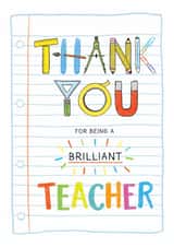 Thank you Brilliant Teacher created by Helen Thompson