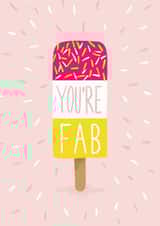 you're fab Thank You Card 18550 created by Rock Paper Scissors