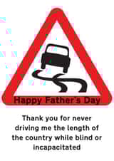 Dominic Cummings Blind or incapacitated Father's Day card created by The Happy Bee