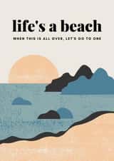 beach go Just because Card 43240 created by Grad School Stationer