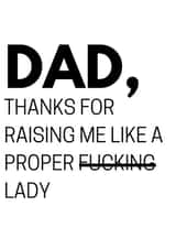 raising swear Father's Day Card 18340 created by #1 Silly Sausage 