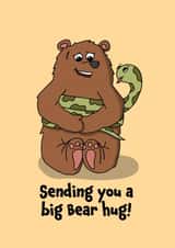 Bear Hug Thinking of You Card created by BeckiLamby