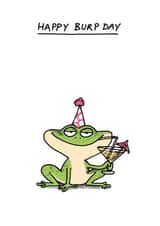 Happy Burp Day birthday card created by Cardinky