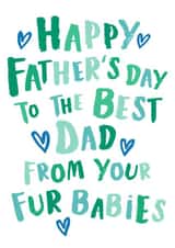 Fur babies Father's Day card created by Poodle Pip