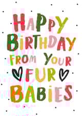 fur babies Birthday Card 18597 created by Poodle Pip