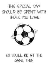 The perfect card for the football lover!  created by Sahara Designs