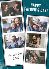 Personalised Father's Day Photo Card created by thortful Designs - photo-strip Father's Day Personalised Photo Card 43203