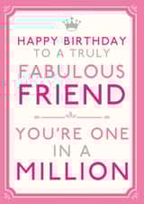 fabulous friend Birthday Card 18246 created by Hotchpotch 
