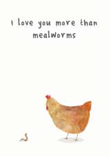 mealworms more than Love & Friendship Card 43288 created by Hidden Tales