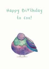 coo bird Birthday Card 18675 created by Hidden Tales