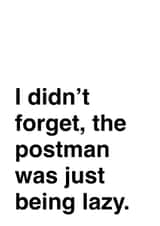 postman lazy Birthday Card 18678 created by Fido & Patch