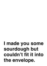 sourdough envelope Birthday Card 43299 created by Fido & Patch