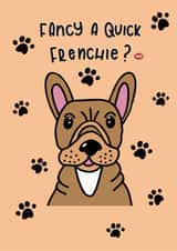 Frenchie french bulldog Anniversary Card 37805 created by Emma Riches - Emma Riches Art