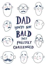 Bald Dad Father's Day Card created by Michelle Robyn