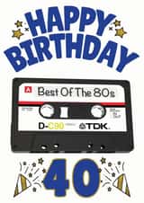 fortieth 40 Birthday Card 13069 created by ShortRound888