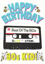 80s kid Birthday Card 13070 created by ShortRound888