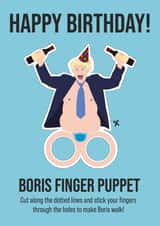 Happy Birthday Funny Boris Birthday Party Card created by Creative Colin
