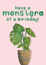 Monstera Birthday created by Dizzie Bee UK