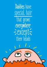 Special hair Father's Day card created by Lilypops & Me