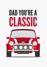 Mini Cooper Classic Father's Day Card created by Diva Doodle Designs