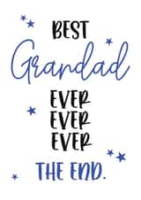 best grandad Father's Day Card 12881 created by JJ & Roo