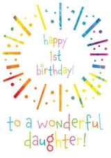 1st 1 Birthday Card 15631 created by size3art