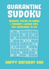 Quarantine sudoku card created by James  Steer