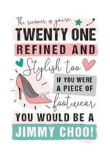 21 21ST Birthday Card 15214 created by Mad Philomena