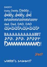 Dad Mummy Father's Day Card 24299 created by Ha! Go on then