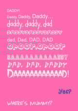 Dad Fathers Card 24300 created by Ha! Go on then