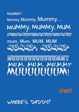 Fathers Day Card 24301 created by Ha! Go on then