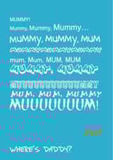 Mummy Daddy Mothers Day Card 24302 created by Ha! Go on then