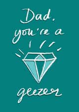 Dad You're a Diamond Geezer Father's Day or Birthday card created by Tilly Bean Loves