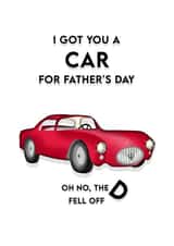 Car Father Father's Day Card 18786 created by Treacle Bum