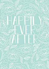 Blue - happily ever after card created by Hen Overton Designs