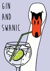gin and tonic gin and swanic Birthday Card 18791 created by Holly Collective