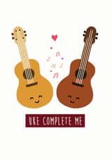 ukulele music Valentines Day Card 43399 created by Holly Collective