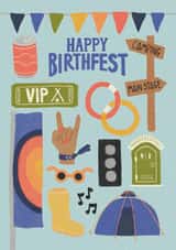 birthfest festival Birthday Card 16342 created by Made by Burbs