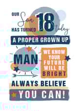 SON 18 Birthday Card 15220 created by Mad Philomena