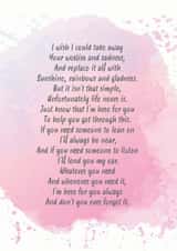 Thinking of you poem card created by Teri Creative