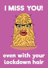 lockdown hair Love & Friendship Card 42983 created by PaperPiranha