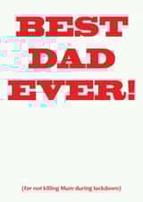 best dad Father's Day Card 43224 created by Craig Sanders
