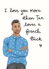 Tan France queer eye Anniversary Card 17778 created by Rosie Johnson Illustrates