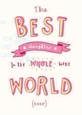 best daughter Birthday Card 18922 created by Jen Roffe