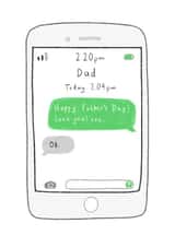 Care free Father's Day card created by Rosie Cattell Illustrations