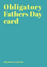 obligatory card Father's Day Card 39567 created by Speckled Wren