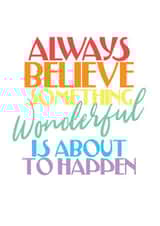 wonderful about to happen Just because Card 6988 created by The Happy Little Print Shop