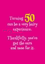 50th fifty Birthday Card 8802 created by Rusty Pencil