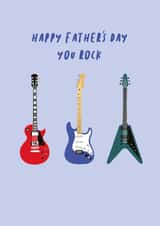 you rock music Father's Day Card 43576 created by Fran Butler
